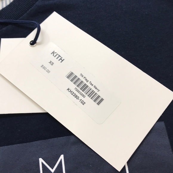 KITH X TOMMY HILFIGER COLAB tshirt TH flag Tee XS - Picture 5 of 8